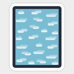 Clouds pattern Sticker